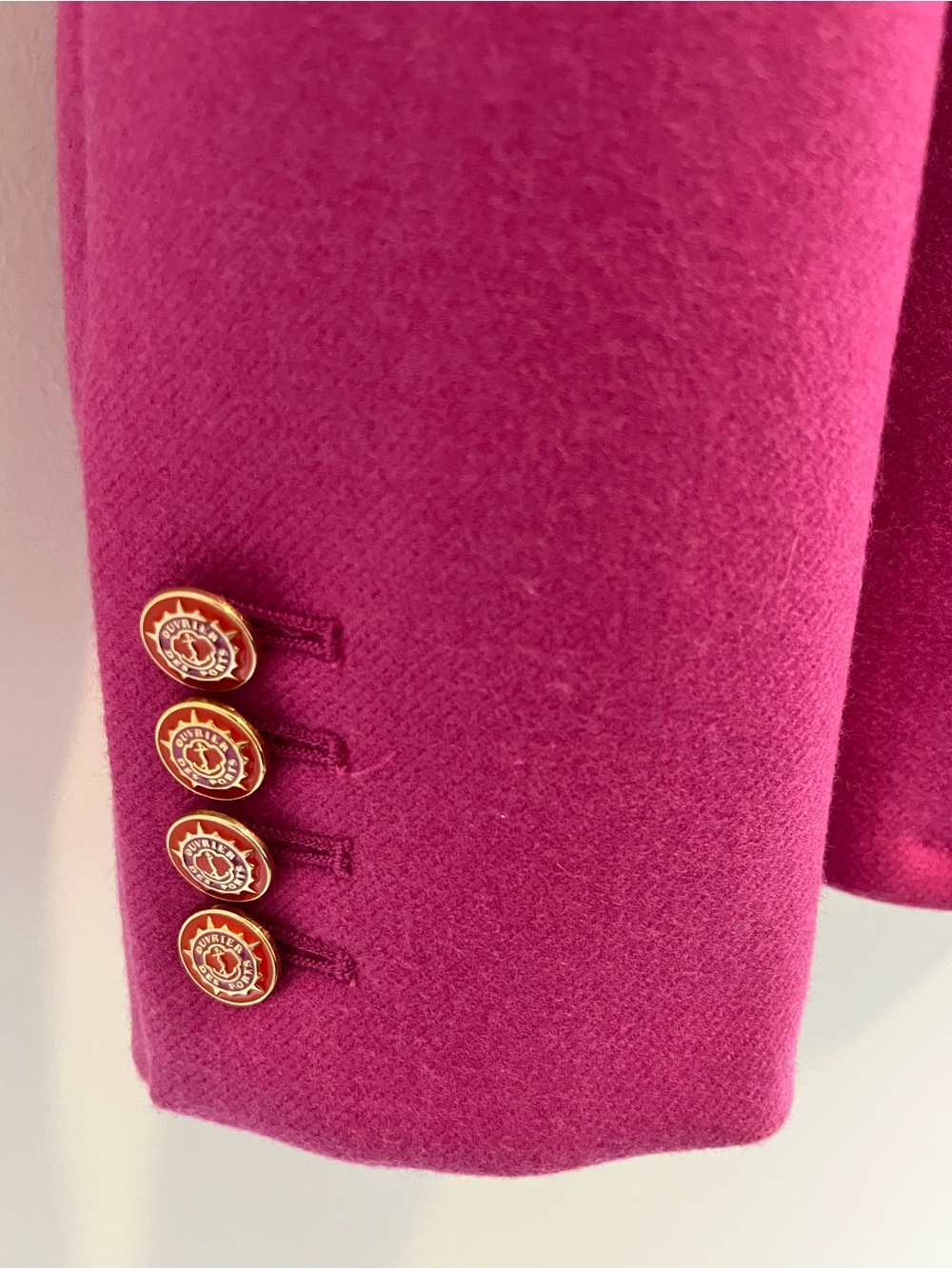 J. Crew Women's Hot Pink Tailored Wool Blazer- size 2 - Picture 3 of 9